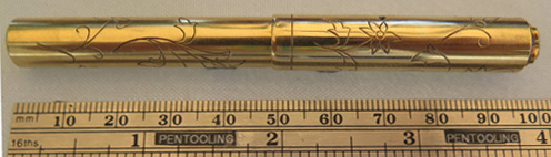 14K VAN CLEEF & ARPELS JEWEL STUDDED FOUNTAIN PEN.